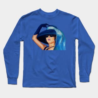 audrey, blue Long Sleeve T-Shirt